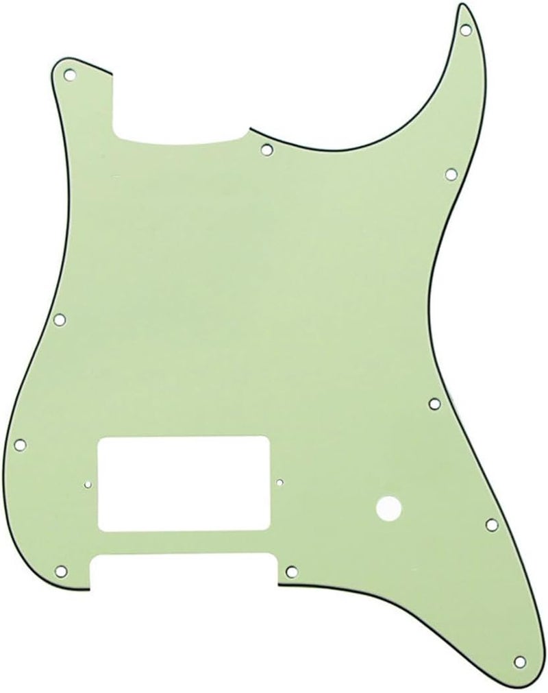 ROZILO 11 Hole ST/Strat Style One Humbucker Guitar Pickguard For USA/Mexico Fender Tom Delonge Strat Electric Guitar Mint Green - Image 1